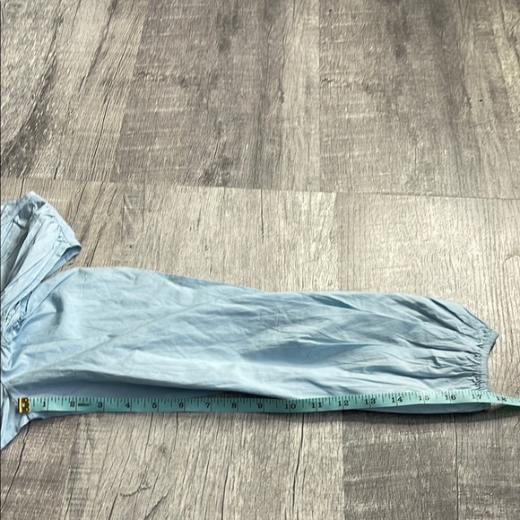 Topshop shirred poplin off the shoulder blouse - Picture 7 of 9